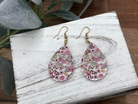 Floral Acrylic Earrings