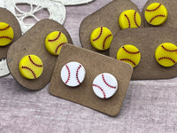 Sports stud earrings