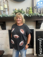 Sequin Patch Football Top