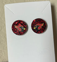 Cardinal stud earrings