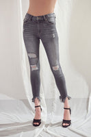 KanCan Black High Rise Ankle Skinny