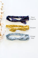 Paisley Bow Stretch Headbands