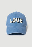 LOVE Sherpa Lettered Baseball Cap