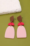 Acrylic Geo Shape Drop Earrings