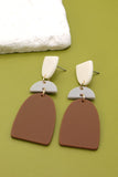 Acrylic Geo Shape Drop Earrings