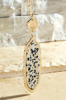 Natural Stone Pendant Necklace