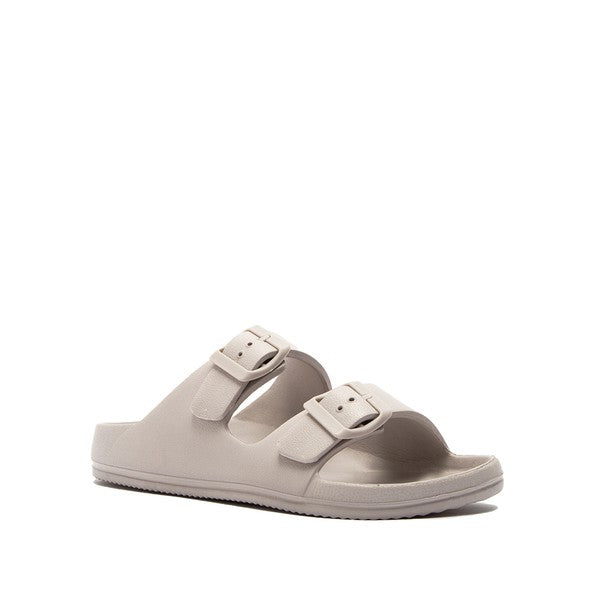 Dual Band Warm Grey Sandals