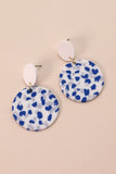 Colorful Print Polymer Earrings