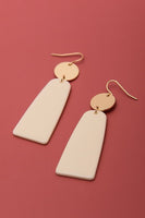 Circle Geo Acrylic Drop Earrings