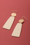 Circle Geo Acrylic Drop Earrings