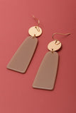 Circle Geo Acrylic Drop Earrings