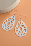 Filigree Teardrop Matte Coated Earrings