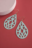 Filigree Teardrop Matte Coated Earrings