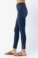 Judy Blue HW Side Slit Skinny Jeans