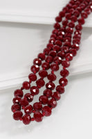 Glass Beaded & Knotted Thread Necklace