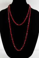 Glass Beaded & Knotted Thread Necklace