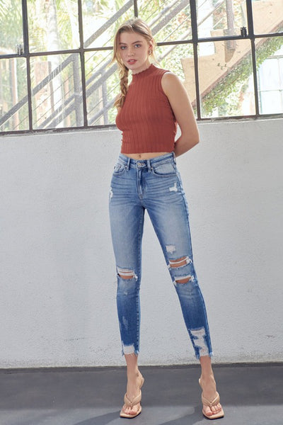 KanCan High Rise Ankle Skinny Jeans