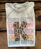 Leopard Grade Level Teacher/Student Shirt