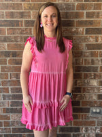 Pink Ruffled Dress