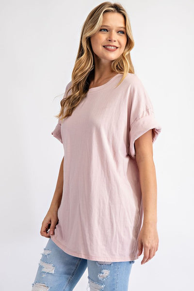 Pale Mauve Oversized Tee