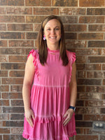 Pink Ruffled Dress